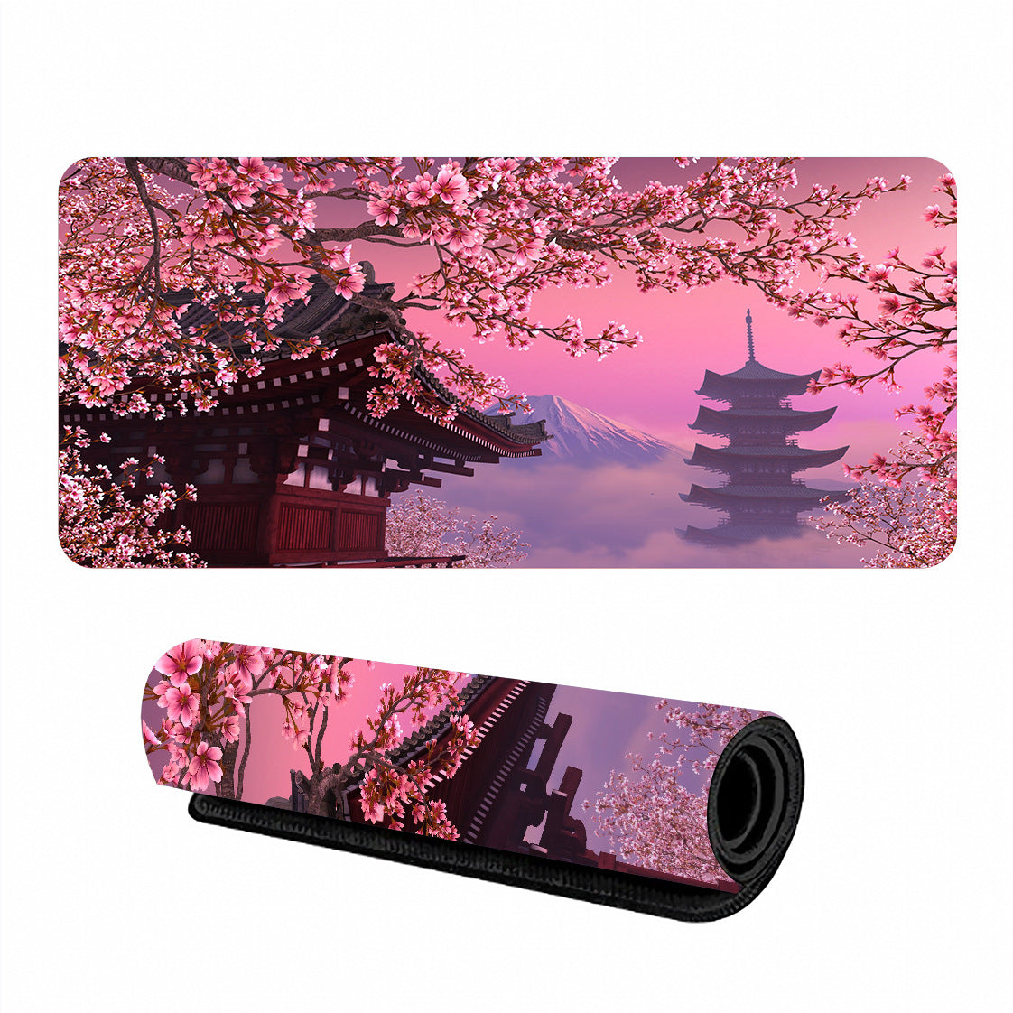 Large Sakura Mouse Pad Desk Mat Non-Slip Rubber Gaming Office 3mm