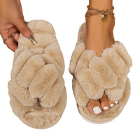 Cotton cross slippers