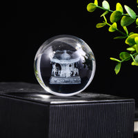 Laser Engraved Crystal Ball Ornament