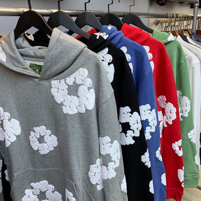 Floral Foam Print Hoodie & Jogger Set – Unisex Streetwear Tracksuit